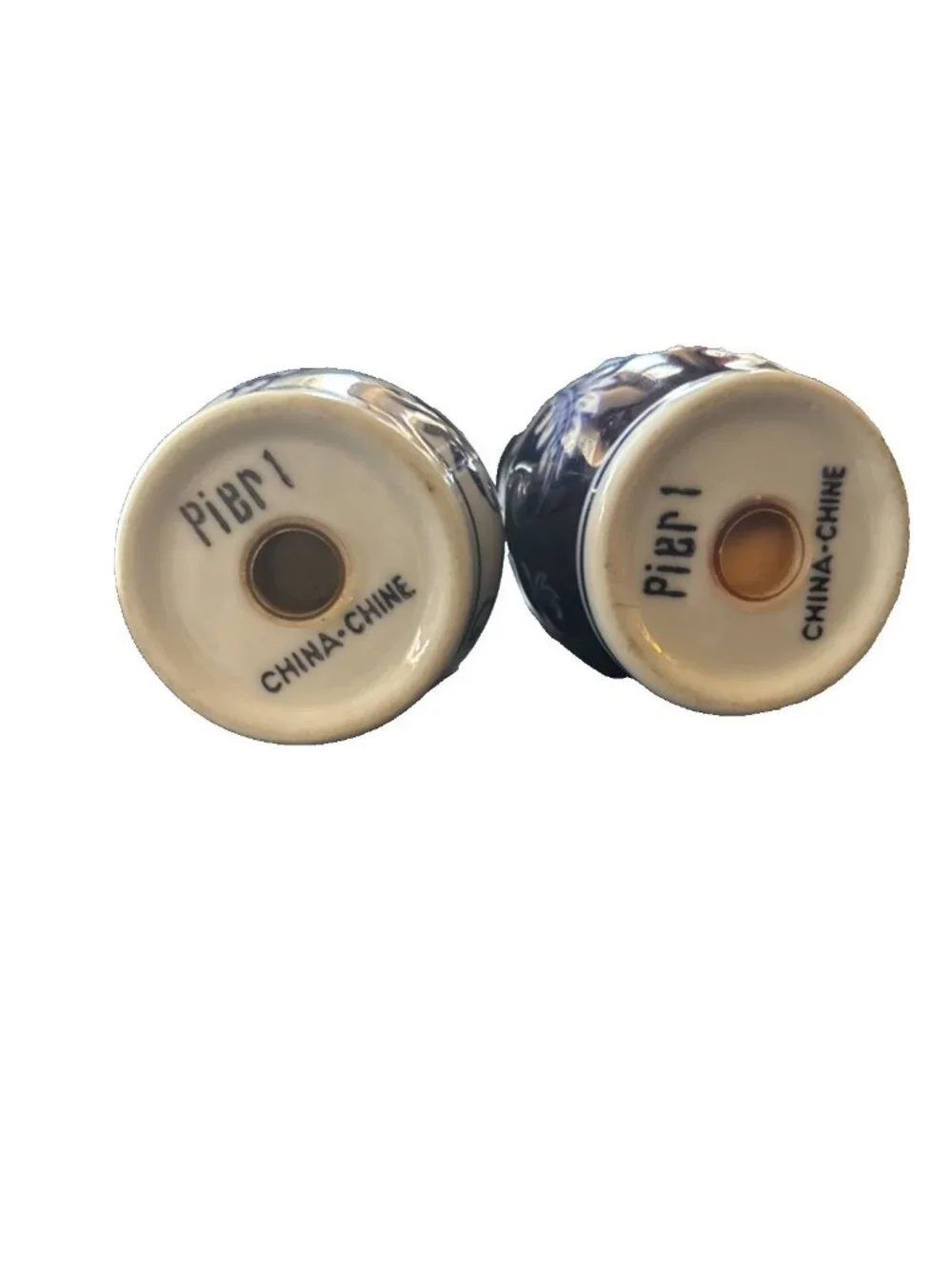 Pier 1 One Imports Mandarin Blue Salt & Pepper Shakers Pair